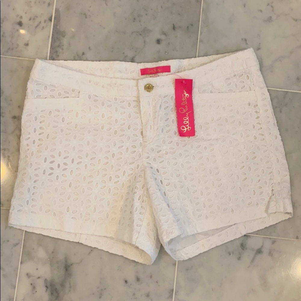 NWT Lilly Pulitzer Eyelet Kelly Short